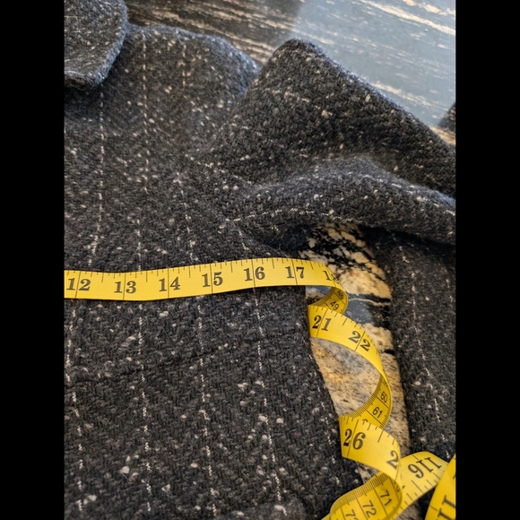 Zara Black and White Tweed Jacket 80% wool - Picture 7 of 16